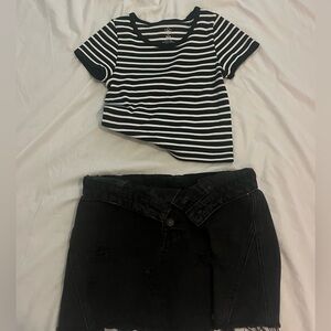 Striped baby tee